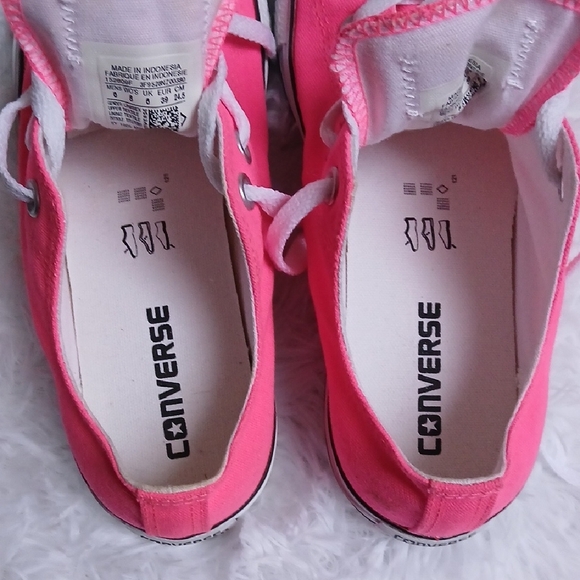 Converse All Star Neon Pink Casual Streetwear Canvas Sneakers - Picture 9 of 12